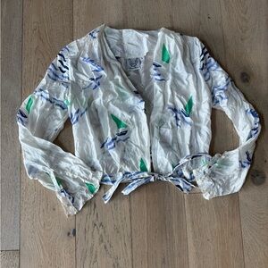 THIERRY COLSON Silk Top White Small